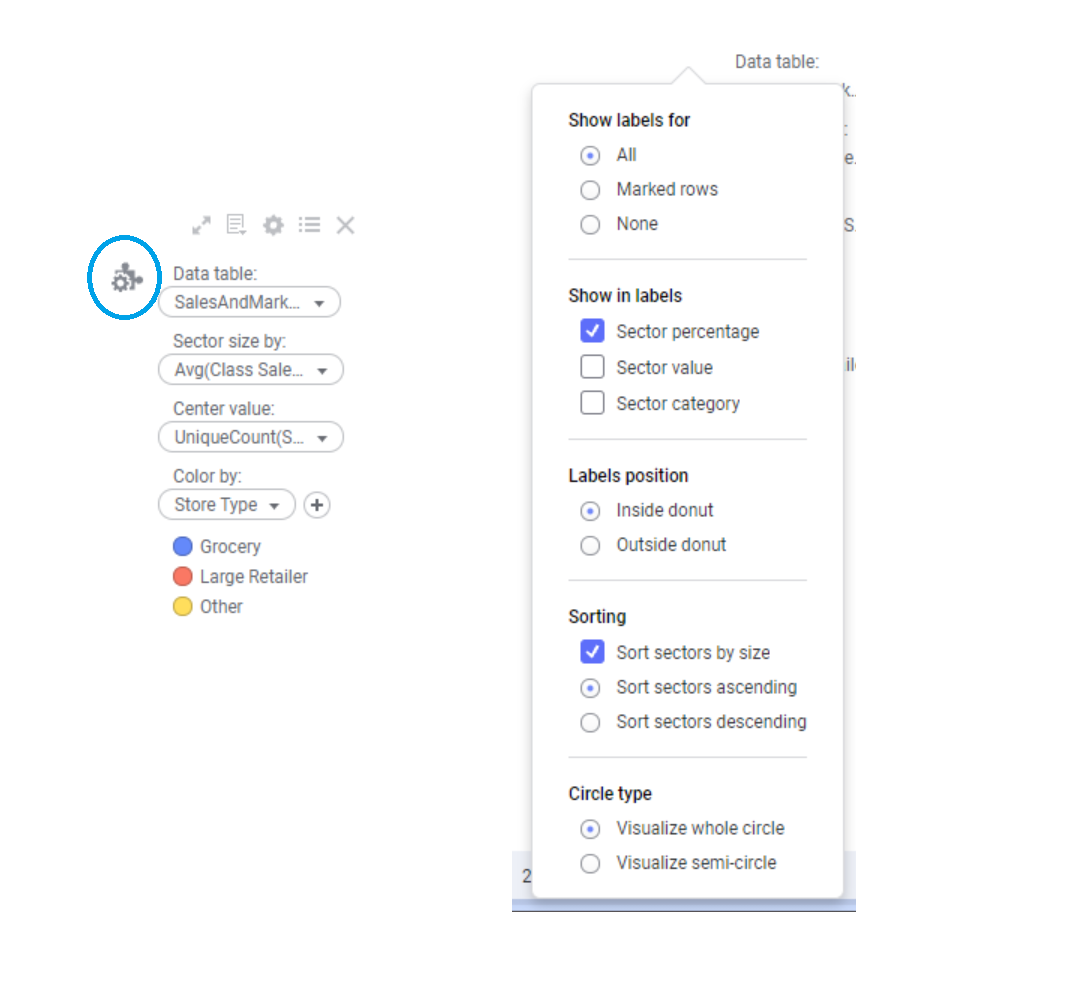 Settings menu in the mod.